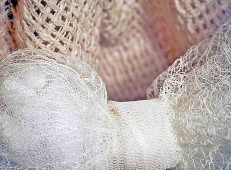 Chic μπομπονιέρα λευκή με τούλι - Boho chic μπομπονιέρα Ταλίνα