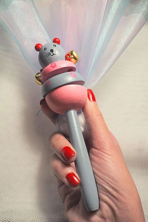 Μπομπονιέρα ζωάκι κουδουνίστρα - 3