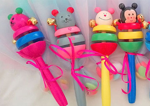 Μπομπονιέρα ζωάκι κουδουνίστρα - 4