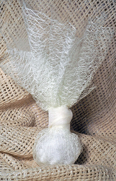 Boho chic λευκή μπομπονιέρα