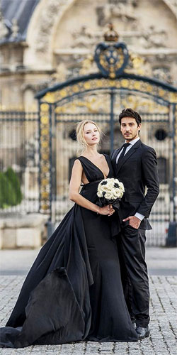 μαυρο νυφικό, νυφικα, black wedding dress, black wedding, bridal, black bridal
