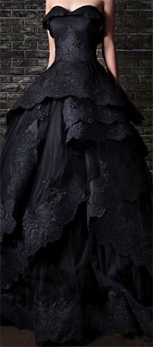 μαυρο νυφικό, νυφικα, black wedding dress, black wedding, bridal, black bridal